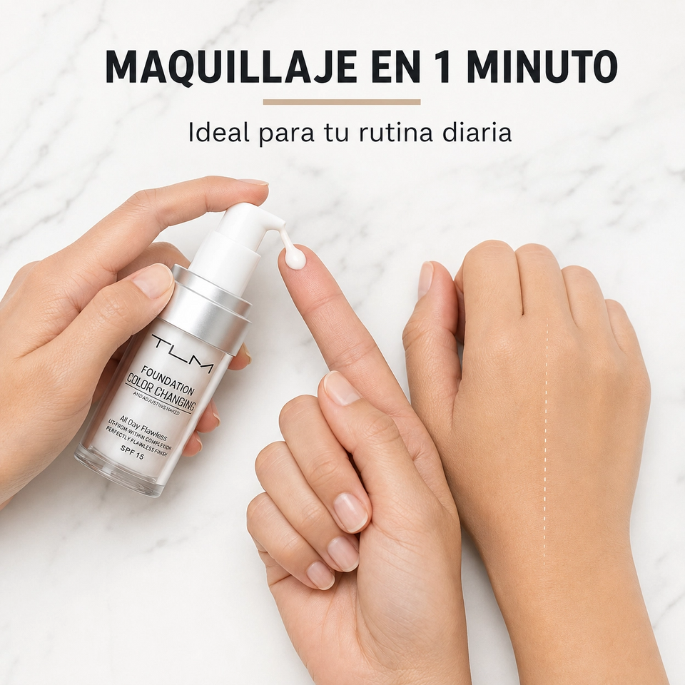 Base Adaptativa TLM SPF 15 | Se Ajusta a Tu Tono de Piel